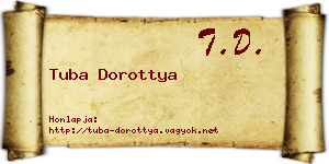 Tuba Dorottya névjegykártya